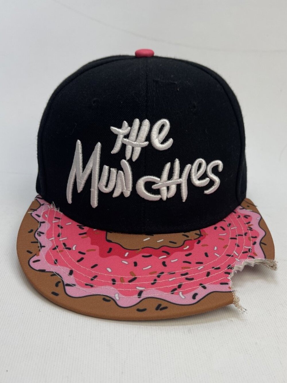 Cayler & Sons The Munchies Snapback Hat Adjustable Donut Brim Bite Logo Cap